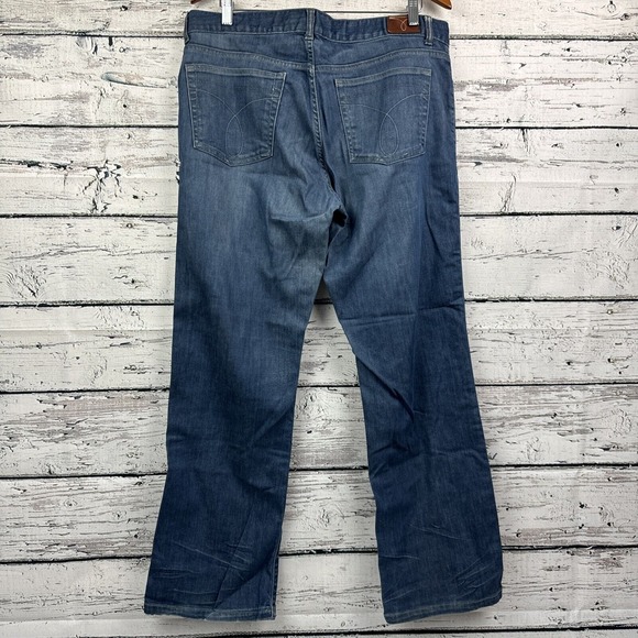 Calvin Klein Women's Bootcut Flare Silver‎ Back Denim Jeans [Size 16] - Picture 2 of 9